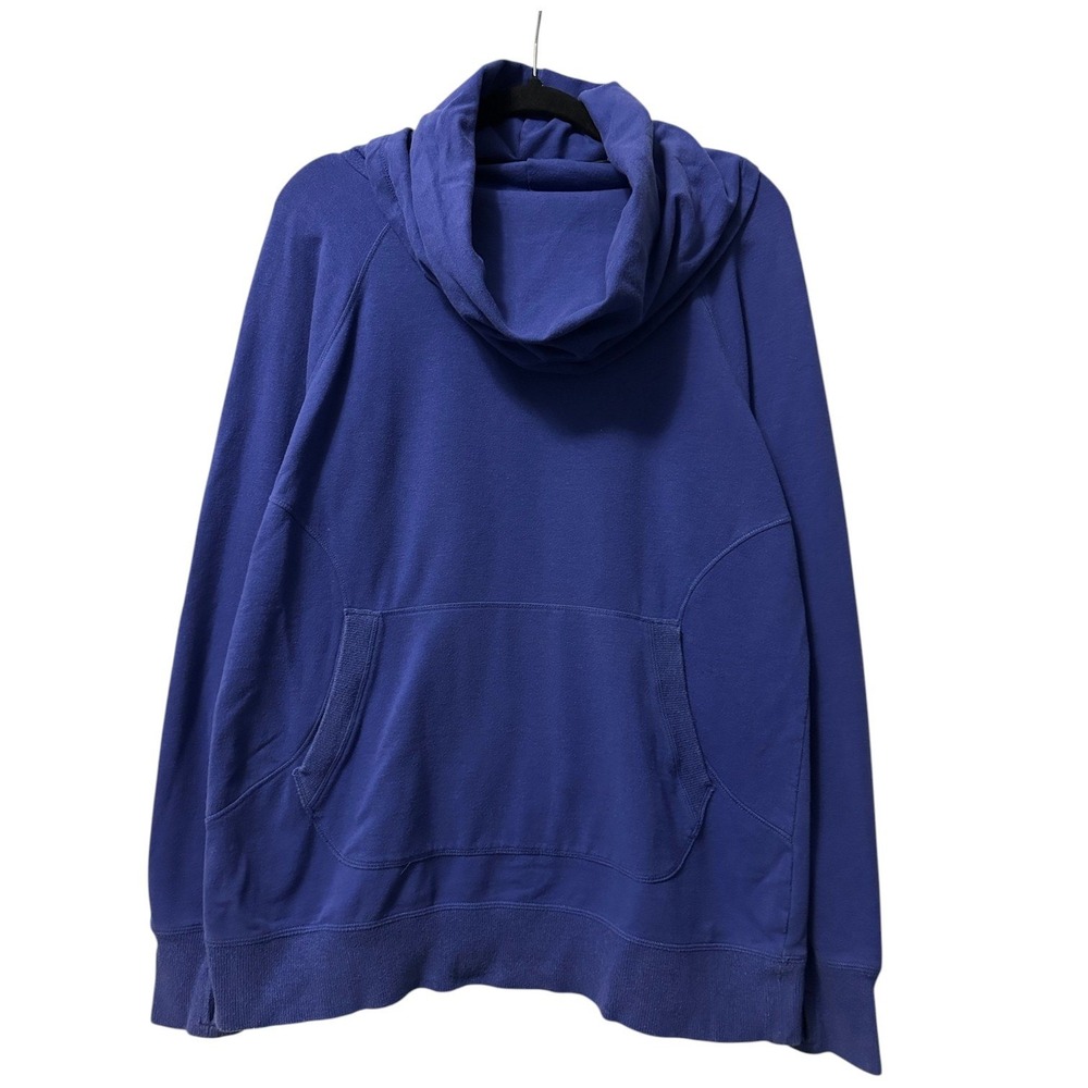 LL Bean Women's Cozy Pullover Cowl Neck Long Sleeve Sweatshirt Sweater Purple L